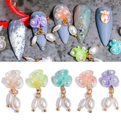 China Nail Charms Jewelry 10PCS Beauty Nails Charms Rhinestone Gold Metal Glitter Pendant 3D Diamonds Nail Art Decoration Luxury Nail Accessories for sale