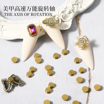 China Nail Art Rotary Bearing Designs Nail Art Rotating Nail Charms Rotary Bearing Rotating Tool DIY for Craft 3D Nail Charms Ring Charms Manicure DIY for sale