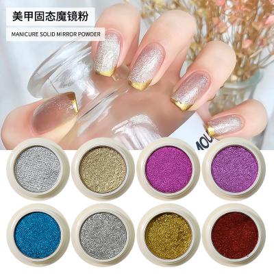 China Nail Charms Shiny Jewelry Candy Sweater Effect Nail Glitter Sugar Powder Chrome Pigment Dust Glitter For Nail Polish Art Decorations Manicure DIY for sale