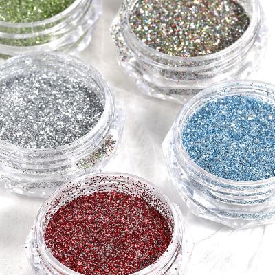 China Sprinkle Titanium Acrylic Nail Art DIY Decorations Sparked Holographic Fine Crystal Diamond Drilling Powder Glitter Powder Nail Fragment for sale