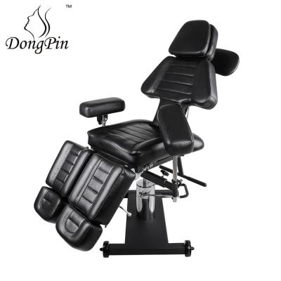 China Modern Solid Metal Base Tattoo Chairs Wholesale Hydraulic Tattoo Chair With Tattoo Arm Rest for sale