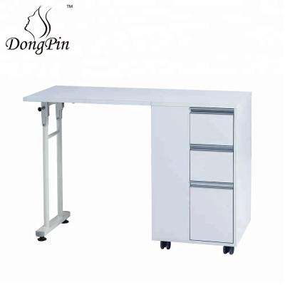 China White Nail Table Folding Nail Salon Manicure Table for sale