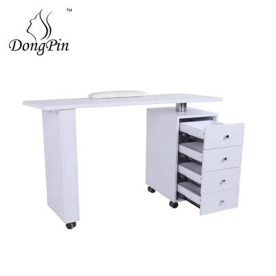 China Nail Table Beauty Salon Furniture Manicure Table With Dust Collector for sale