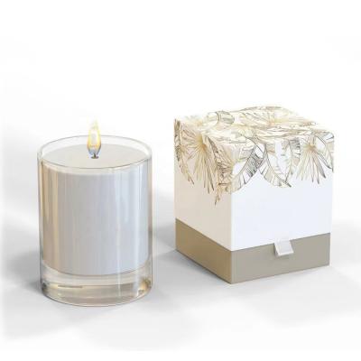 China Custom Print Logo Candle Jar With Box Cardboard Rigid Packaging Box for sale