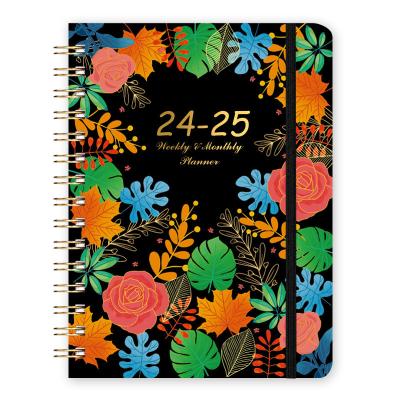 China Elegantes rechteckiges Hardcover-Notebook Druck 128gm Matt Art Papier natürliche unbeschichtete Holz-freie Seiten zu verkaufen