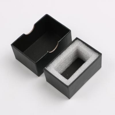 China Custom Printing Recyclable Black Auto Parts Packaging Box Lid and Base Rigid Gift Box with Pearl Cotton Foam for sale