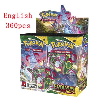 China Spot Wholesale Pokemon Playing Cards With 360 Cards Per Deck And Customizable Box Design for sale