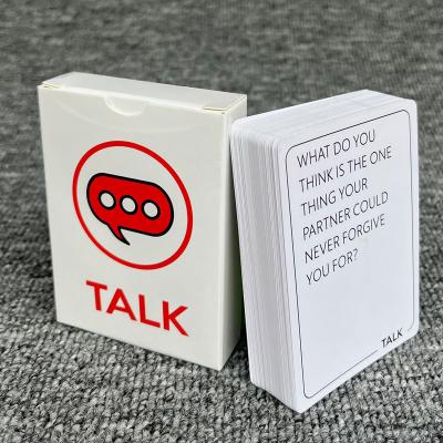 China Custom Talk Flirt Dare Romantic and Adventurous Game Card Printing for Couples In The UK for sale