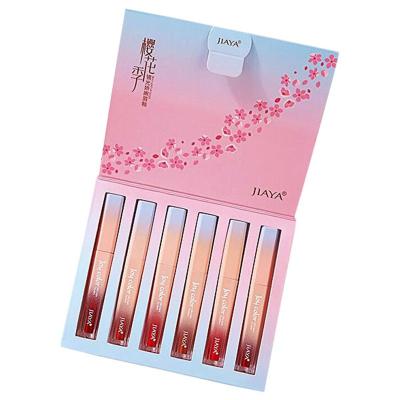 China Eco Friendly Custom Printed Lipstick Lip Gloss Set Cosmetic Box Makeup Gift Box With Glossy Lamination for sale