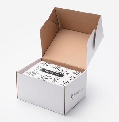 China White Cardboard Packaging Box Small protective varnish for retail for sale