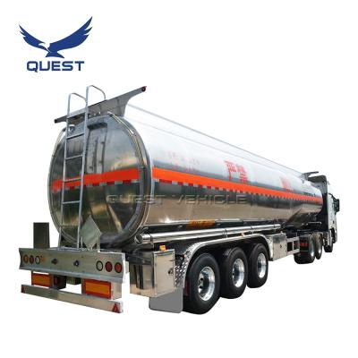 China SEARCH truck trailer 45000 liters aluminum alloy liquid tanker diesel fuel oil tank semi trailer for sale for sale