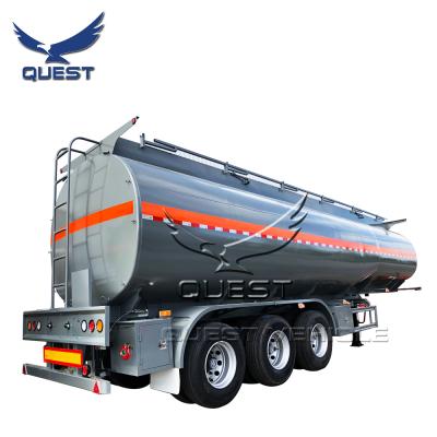 China SEARCH 3 Axles Truck Trailer 40000/50000 Liter Oil/Fuel/Diesel/Petrol/Crude Steel Tank/Water/Milk Transport/Tanker Monoblock Truck Trailer for sale