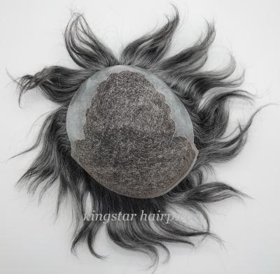 China High Quality And Durable Wholesale Hair Wig Man Toupee Replacement System Q6 Base 100% Natural Hair for sale