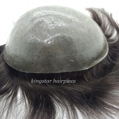 China New Arrival Vloop Knots Basic Super Thin Invisible Knots Natural Skin Hairpiece Hairpiece Hairpiece For Men for sale