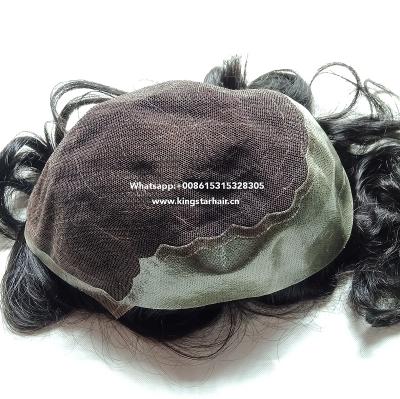 China Q6 Indian hair toupee for men Q6 hair piece toupee KS-Q61 for sale