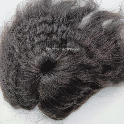 China Wholesale Color Topper Wig In Dark Brown KS-Aus1B Women's Hair Women's Hair Pieces Toupee for sale