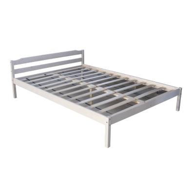 China Modern Modern Pine Wood Double Single Children's Bed in Natural White Gray for sale