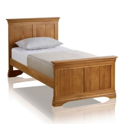 China Home Chinese Rustic Solid Wood Queen Oak Double King Size Bed Frame for sale