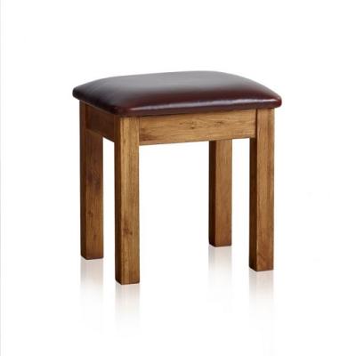 China Solid Wood Chinese Rustic Solid Oak Dining Wooden Dressing Stool for sale