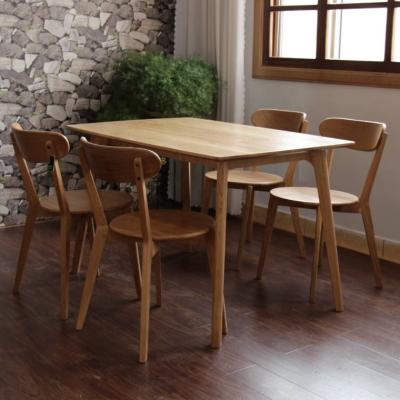 China Factory Wholesale Popular Solid Wood Dining Chairs Dining Table Set Comfortable Durable Elegant for sale