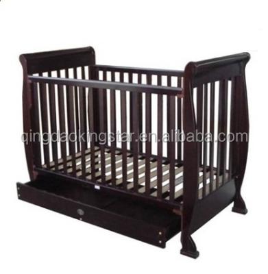 China Wholesale Solid Wood Wooden Baby Crib for sale