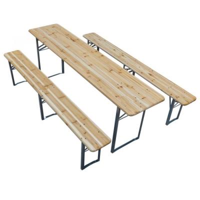 China Factory wholesale Chinese modern high quality outdoor folding garden beer table wooden set for sale