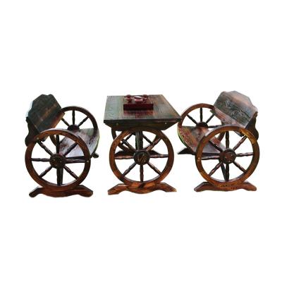 China Solid Wooden Wheel Benches for sale