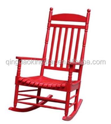 China Modern Solid Wood Indoor And Outdoor Wooden Rocking Chair for sale