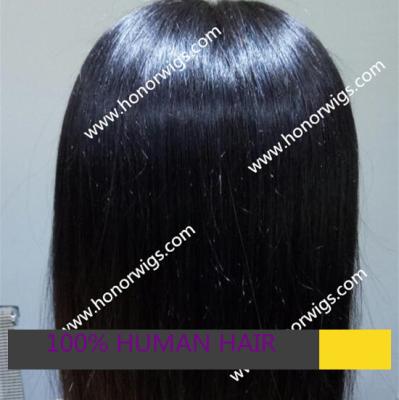 China F932 Silky Straight Human Hair Full Lace Wig With Silk Top Color 16