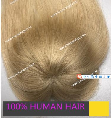 China Free White Blonde Color #613 Women's Style HT705 Hairpiece In Stock Touper 6