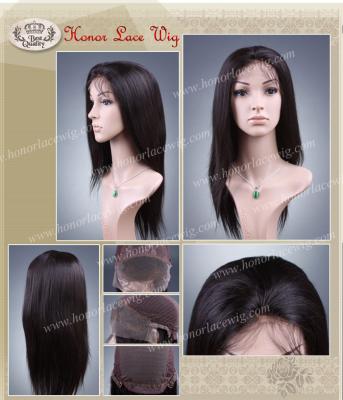 China HR20 Wave Silky Straight Lace Front Wig In Stock Fast Delivery Natural Black Color #1B Silky Straight Hair Bleached Density 20