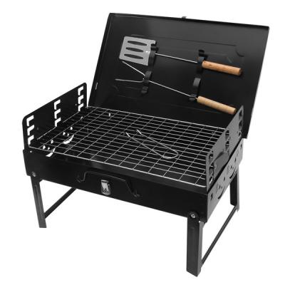 China Folding Portable Folding Charcoal BBQ BBQ Camping Grill with Tools for Travel Picnic Outdoor for sale