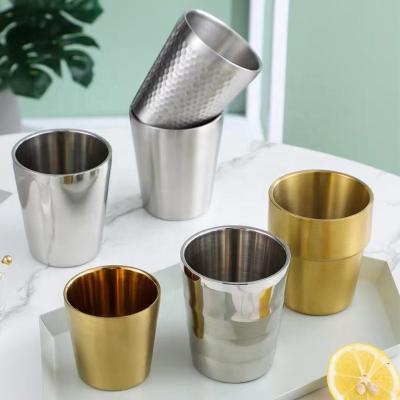 China Modern Premium Metal Drinking Glasses Tumbler Coffee Mug Stainless Steel for sale