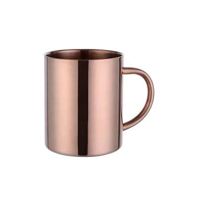 China Sustainable Premium Metal Drinking Glasses With Handle Tumbler Stainless Steel Cup for sale