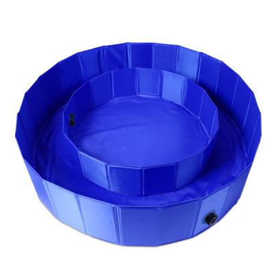 China Collapsible PVC Dog Padding Cat Bath Tub Outdoor Portable Puppy Pool Pet Garden Water Pond Ideal For Pets for sale