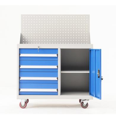 China Iron Customized Type Heavy Duty Board Tool Cabinet Storage Tool Box Tool Trolley Drawer Mobile Hanging Cart for sale