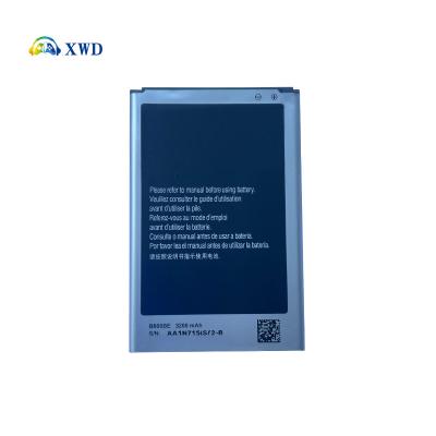 China XWD mobile phone battery for Samsung NOTE3 battery N9000 B800BE high capacity for galaxy note3 battery for sale