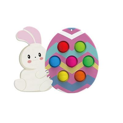 China Wholesale Funny Educational Toy 2022 Easter Bunny Squeeze Popit Wiggle Toy Sets Bunny Poppings Its For Kids Gift for sale