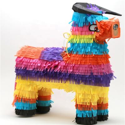 China High Quality OEM Sizes Cheap Rainbow Unicorn Paper Pinatas Toys Donkey Designs For Kids Birthday Events Celebrations Party for sale