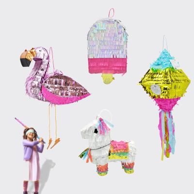 China Wholesale High Quality High Quality Assorted Gifts Bulk Colorful Toys Paper Slip Pinata For Kids Children Party Game for sale