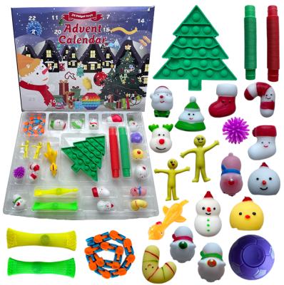 China Free Sample Size 20cm 30cm 40cm 3d Toy Advent Calendar Christmas Tree Decompression Busy Person Snesory Toys Box All Set 15*15*2cm (Opp Bag) for sale