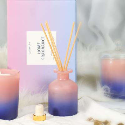 China Viable Newcomer Reed Diffuser Natural Essential Multiple Fragrance Oil With Natural Rattan Fiber Sticks for sale