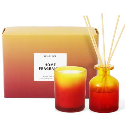 China Viable Reed Diffuser With Fiber Synthetic Scent Gift Box Optional Diffuser Stick French Tuberos for sale