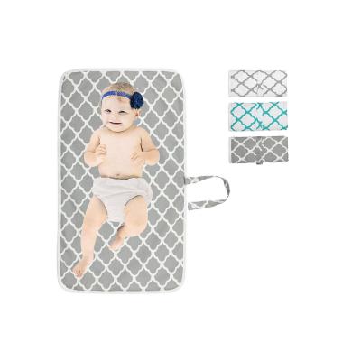 China Cotton in Stock Reusable Gray Baby Diaper Pad Cloth Diaper Changing Pad Pad for Home and Outdoor Use for sale