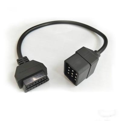 China Automotive 12 Pin To 16Pin OBD 2 Cable Wire For Renault for sale