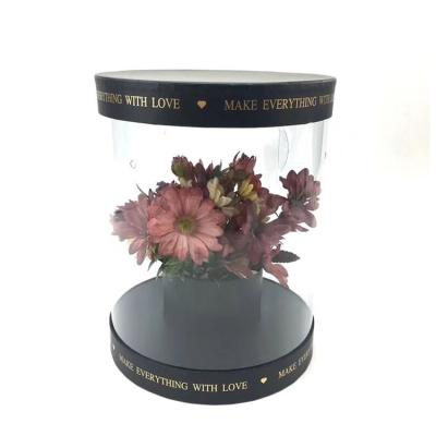 China Handmade Hot New Product For Flower 2018 Luxury Transparent Gift Box With PVC Design for sale