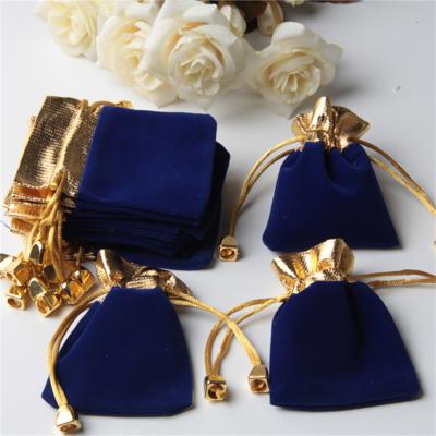 China Wholesale Recyclable Velvet Pouches Satin Lined Velvet Pouches Velvet Jewelry Pouch for sale