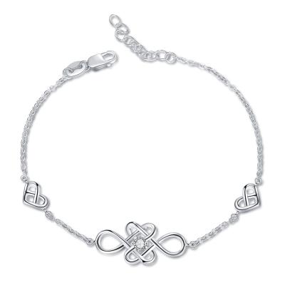 China Environmental Friendly Fashion Celtic Knot Bracelet 925 Sterling Silver Best Jewelry For Gift for sale