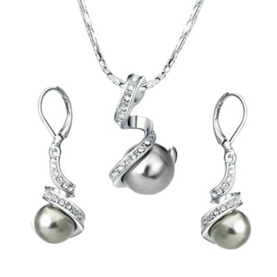 China FASHIONABLE Sterling Silver Freshwater Pearl Jewelery 925 Pearl Jewelery Set from Philippines for sale