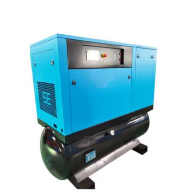 China High Efficiency Electric Oil Lubricated Screw Air Compressor Oil Type With Dryer for sale